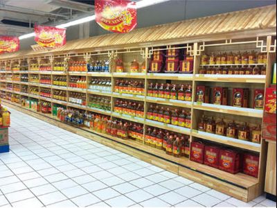 點擊查看詳細(xì)信息<br>標(biāo)題：糧油展架-21 實木烤漆 閱讀次數(shù)：1760